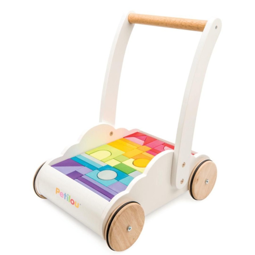 Wooden Toys Le Toy Van Baby Toys & Teethers | Wooden Rainbow Cloud Walker