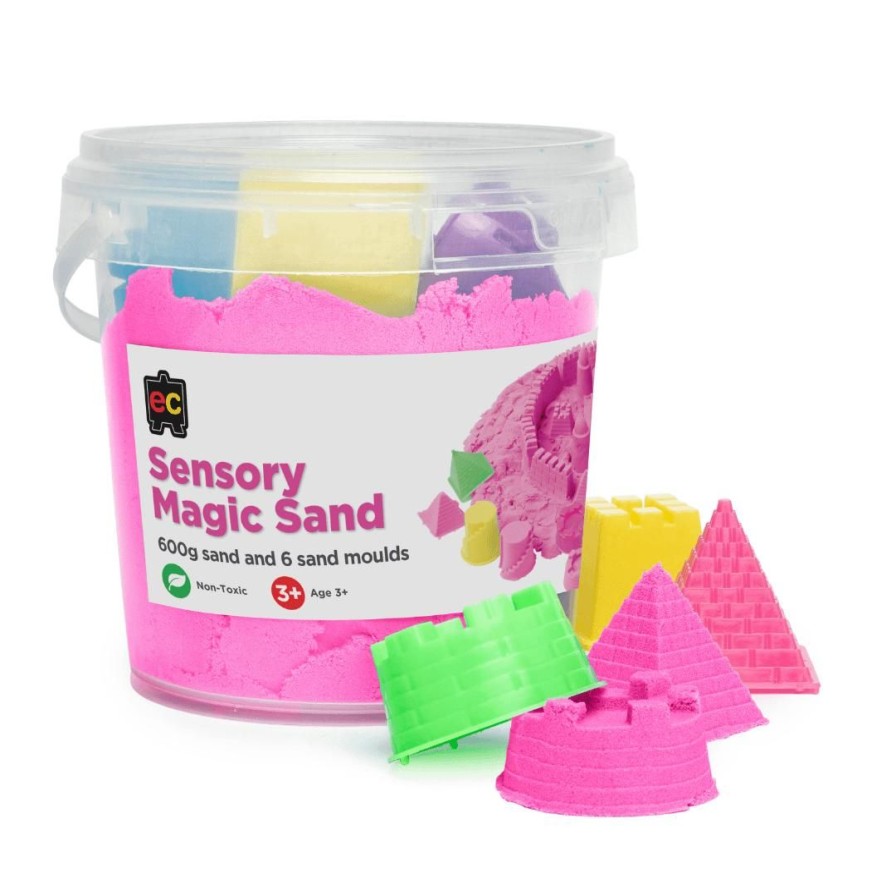 Wooden Toys ed.vantage Baby & Toddler Puzzles | Sensory Magic Sand With Moulds-600G Tub