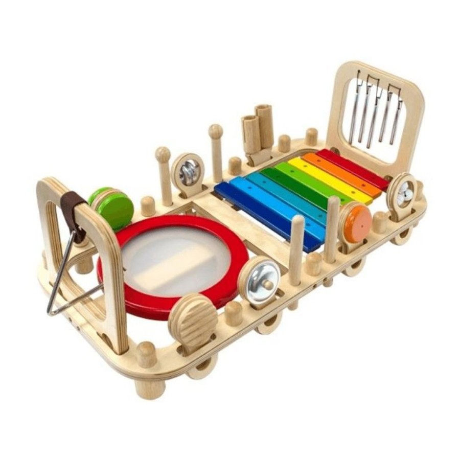 Wooden Toys ImToy Gross Motor Skills | Melody Mix Bench-Wall Activity Centre