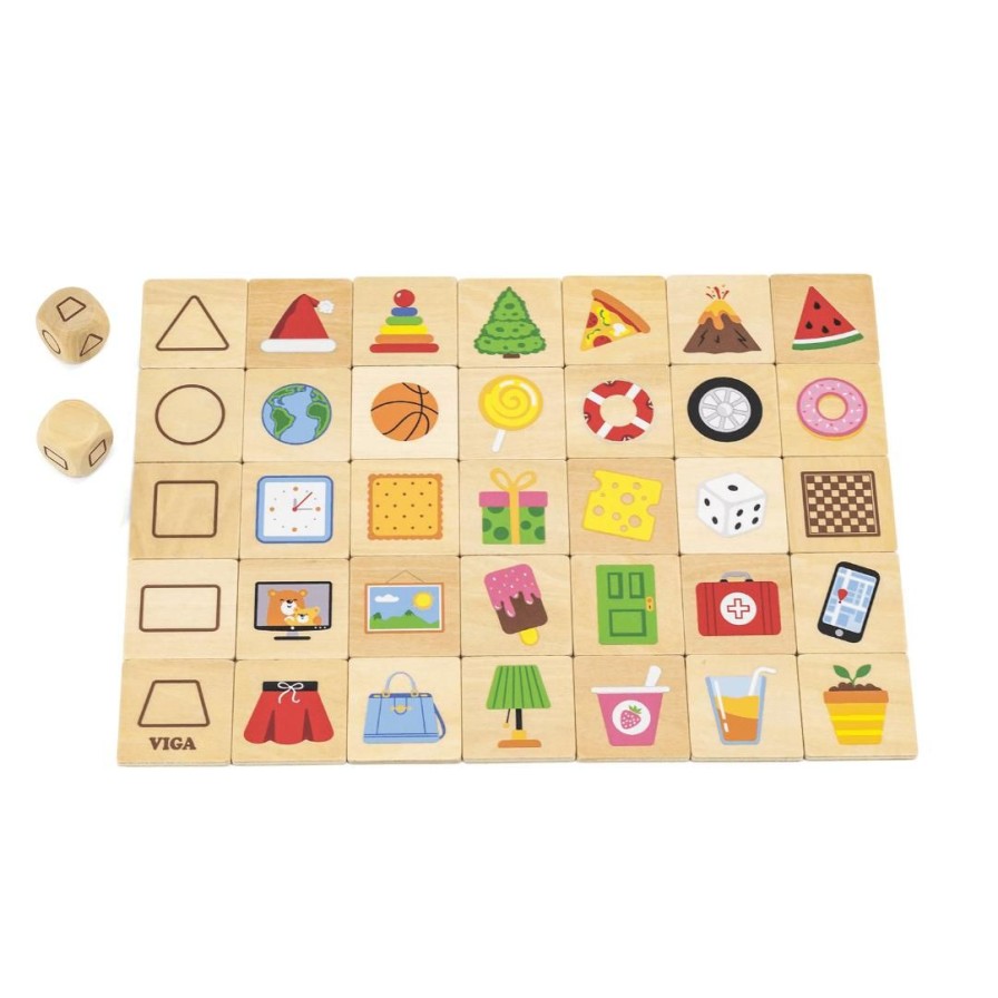 Wooden Toys Viga Puzzles | Learning Shapes Puzzle Set