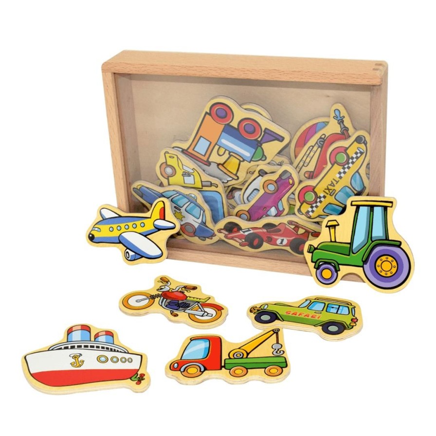 Wooden Toys Fun Factory Magnetic Toys | Transport Magnets-20 Pce