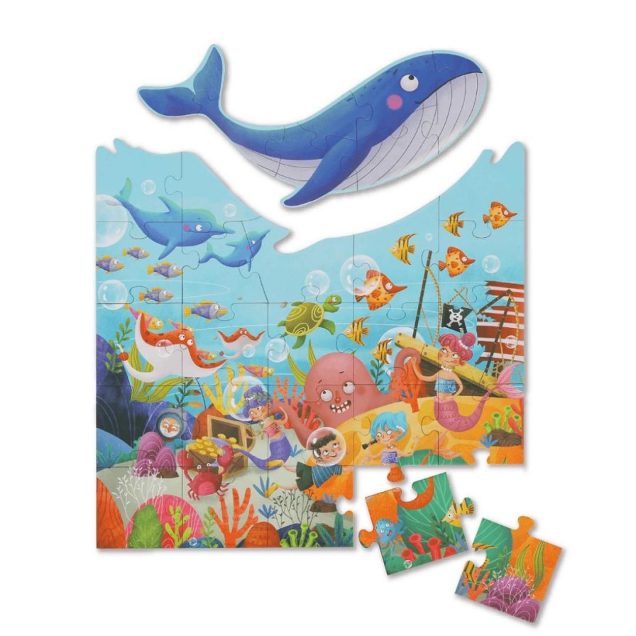 Wooden Toys Tooky Land Jigsaw Puzzles | Marine Floor Puzzle-30 Pieces