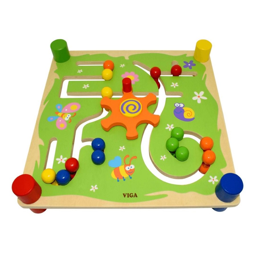 Wooden Toys Viga Baby Toys & Teethers | Track & Trace Board