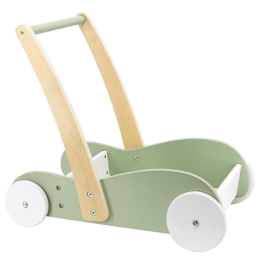 Wooden Toys CleverStuff Gross Motor Skills | Wooden Push Along Moover-Green