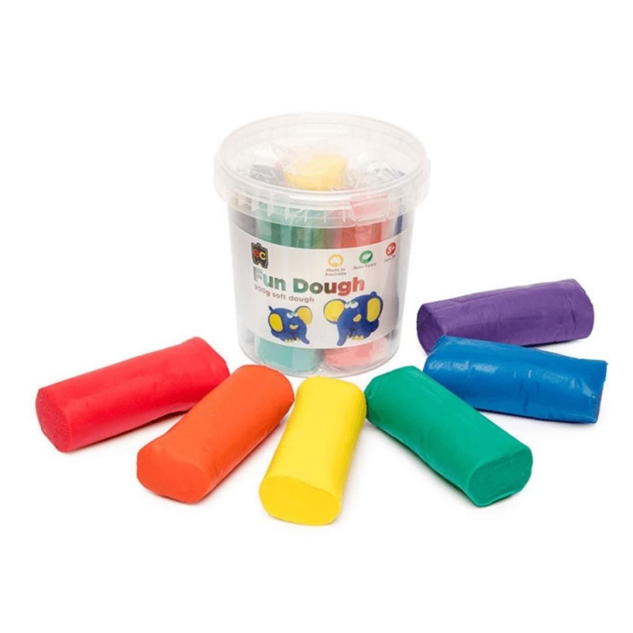 Wooden Toys ed.vantage Fine Motor Skills | Fun Dough-Set Of 6-Rainbow