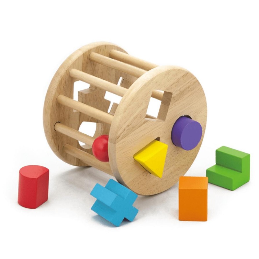 Wooden Toys Viga Baby Toys & Teethers | Wooden Shape Sorting Wheel