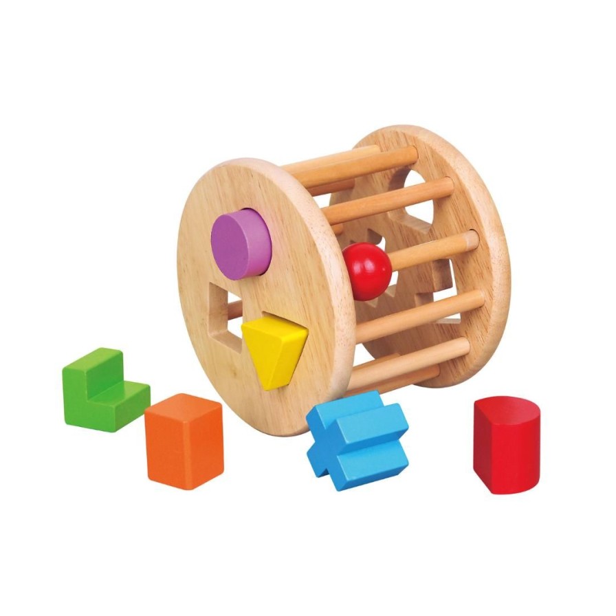 Wooden Toys Viga Baby Toys & Teethers | Wooden Shape Sorting Wheel