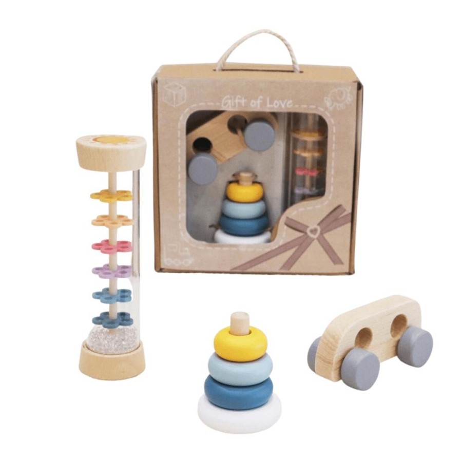 Wooden Toys Kaper Kidz Baby & Toddler Puzzles | Sensory Baby Gift Set