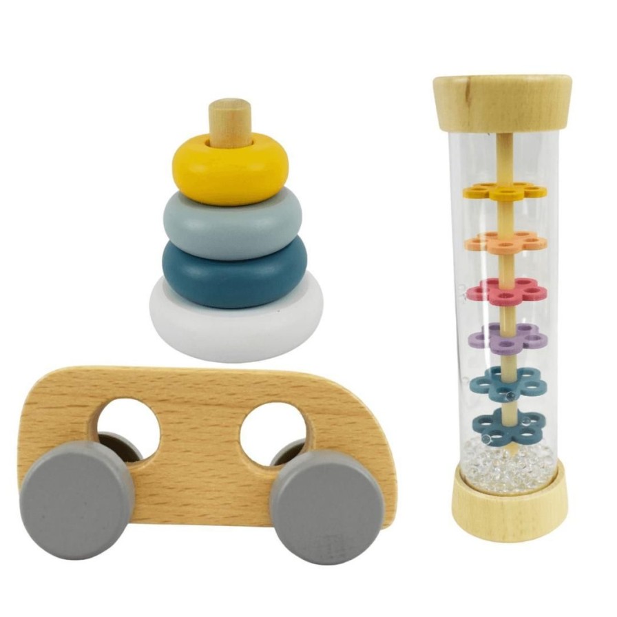 Wooden Toys Kaper Kidz Baby & Toddler Puzzles | Sensory Baby Gift Set