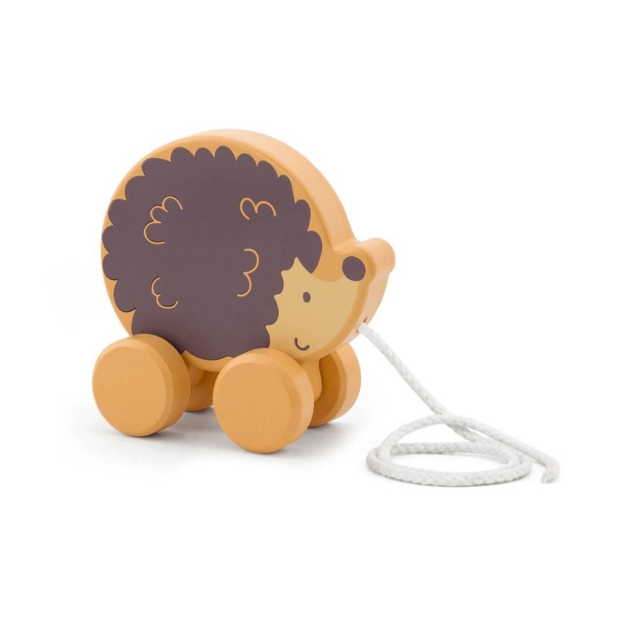 Wooden Toys Viga Outdoor Play | Pull Along-Hedgehog