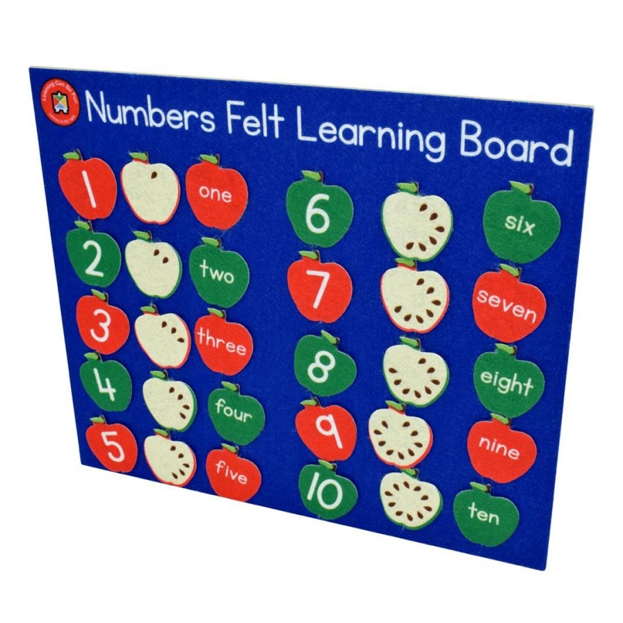 Wooden Toys ed.vantage Baby Toys & Teethers | Felt Learning Board-Numbers