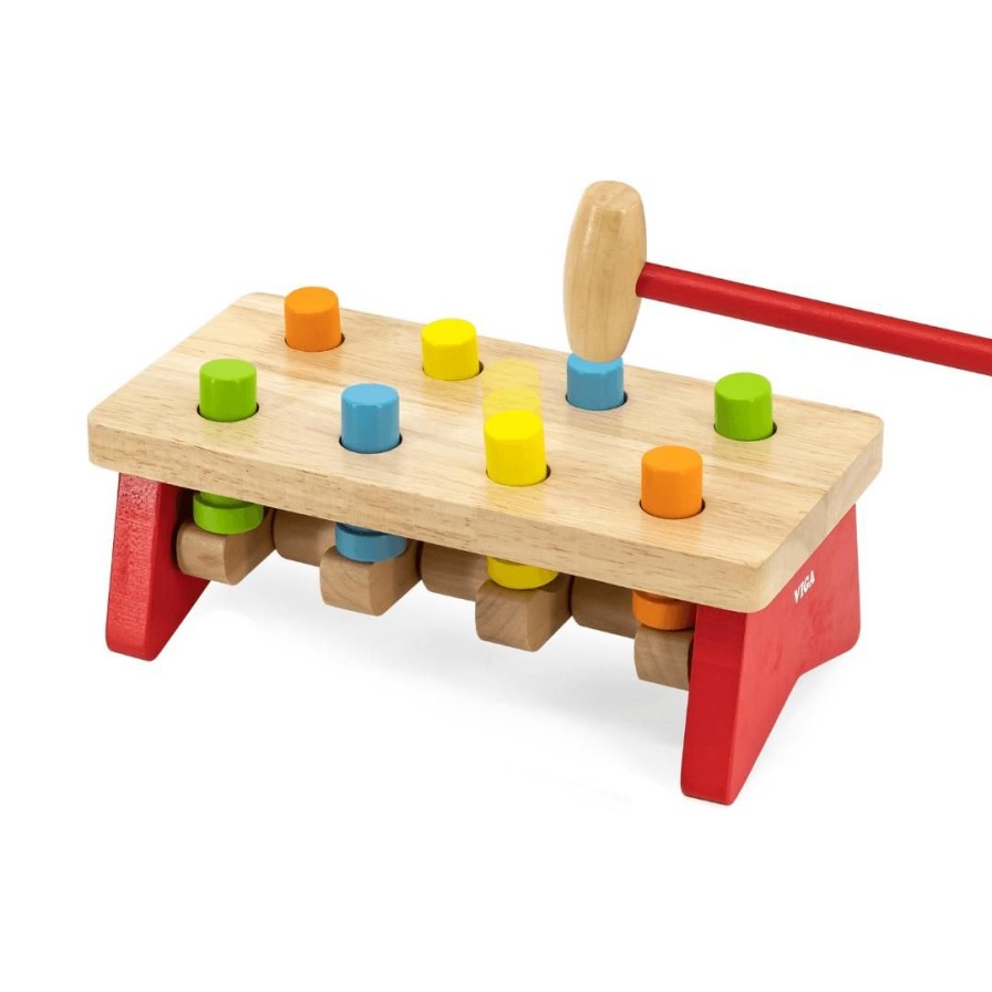 Wooden Toys Viga Baby & Toddler Puzzles | Wooden Pound A Peg