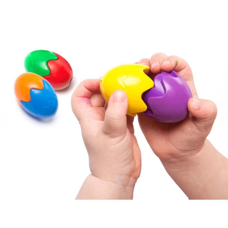 Wooden Toys ed.vantage Shapes & Colours | Easi-Grip Egg Crayons