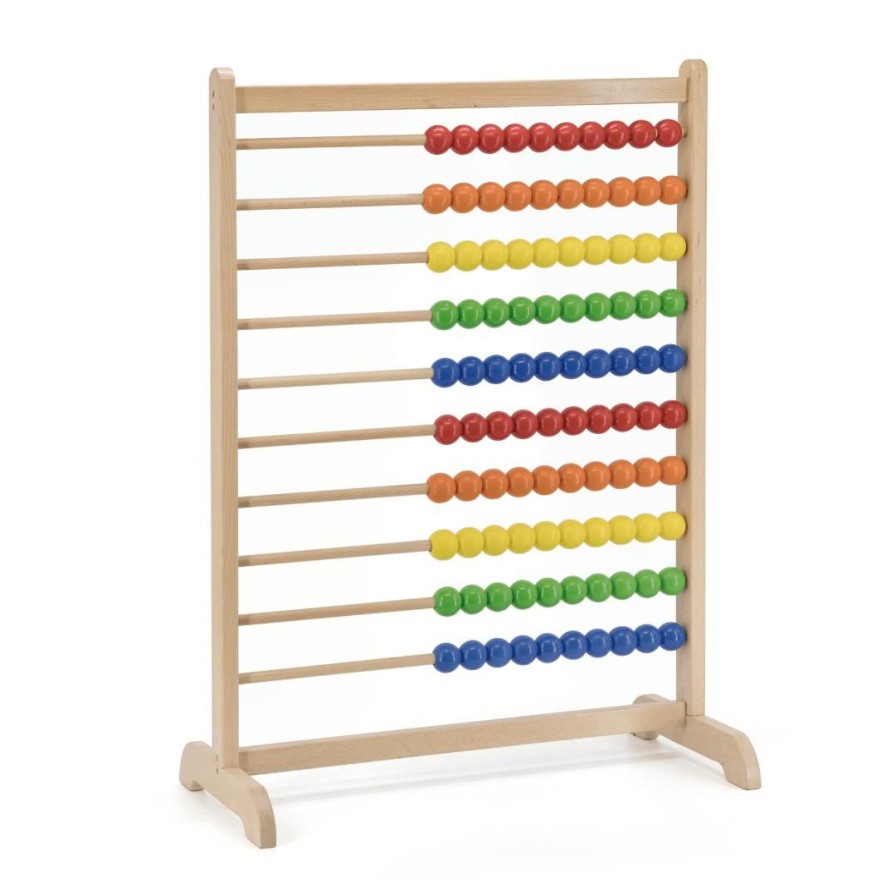 Wooden Toys Viga Fine Motor Skills | Jumbo Standing Abacus Frame