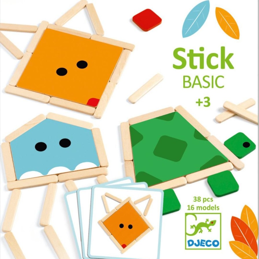 Wooden Toys Djeco Baby & Toddler Puzzles | Stick Basic Wooden Puzzle