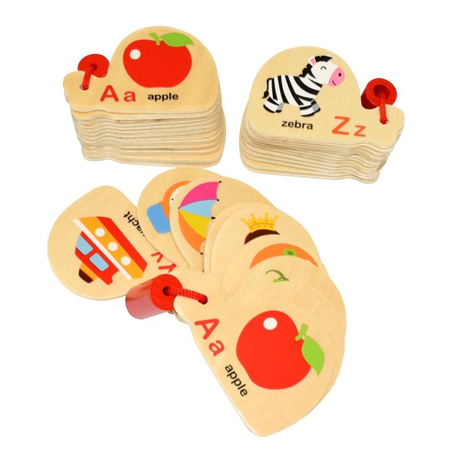 Wooden Toys Viga Baby Toys & Teethers | Mini Wooden Alphabet Book