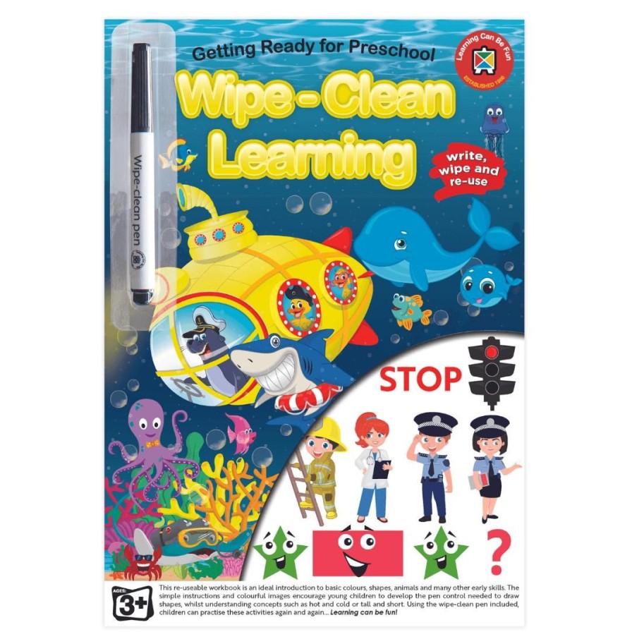 Wooden Toys ed.vantage Numeracy | Wipe-Clean Learning Book-Getting Ready For Pre School