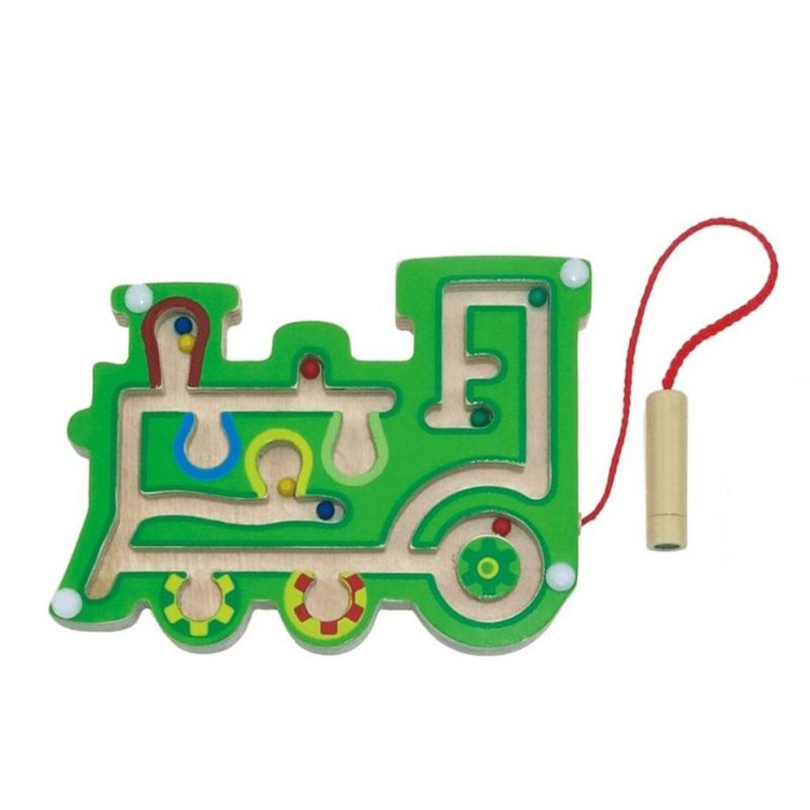 Wooden Toys Kaper Kidz Baby & Toddler Puzzles | Magnetic Transport Maze