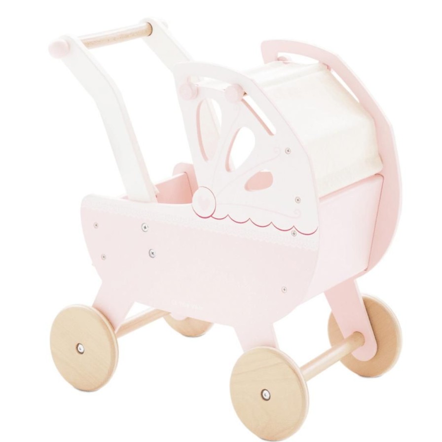 Wooden Toys Le Toy Van Gross Motor Skills | Honeybake Sweet Dreams Pram-Pink