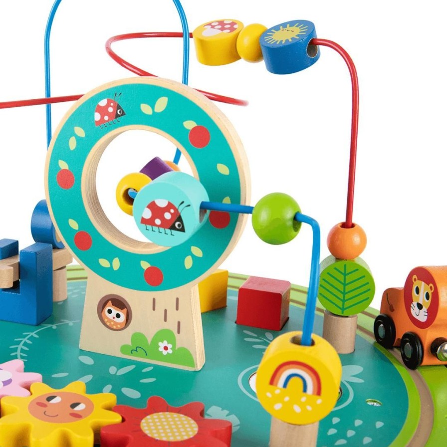 Wooden Toys Tooky Toy Animals | Wooden Activity Table With Train