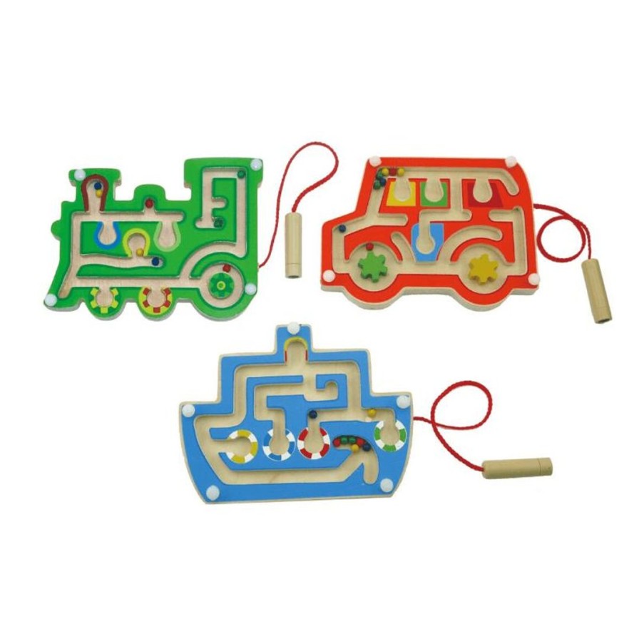 Wooden Toys Kaper Kidz Fine Motor Skills | Magnetic Transport Maze