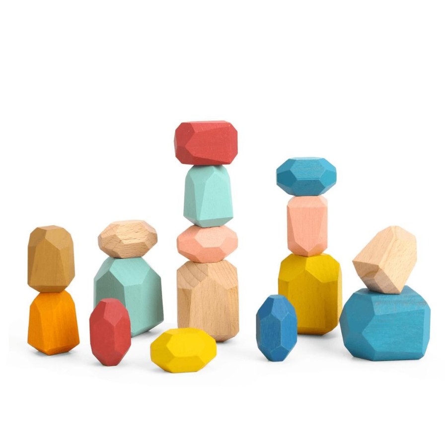 Wooden Toys Tooky Toy Stacking Toys | Wooden Stacking Stones