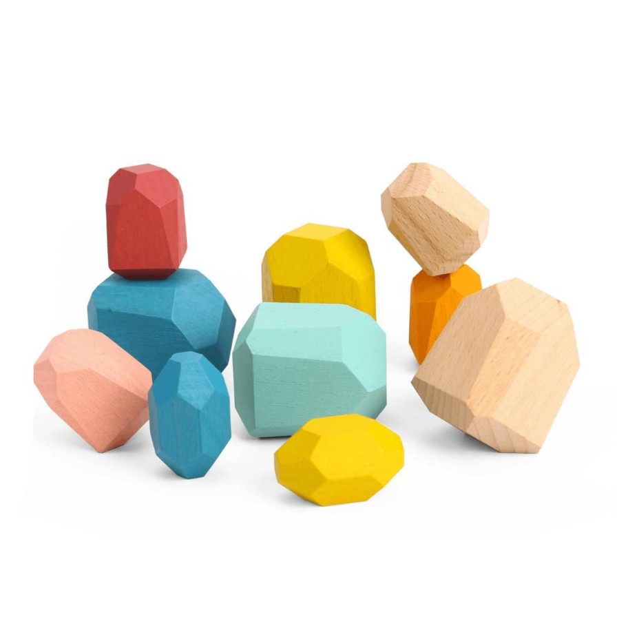 Wooden Toys Tooky Toy Stacking Toys | Wooden Stacking Stones