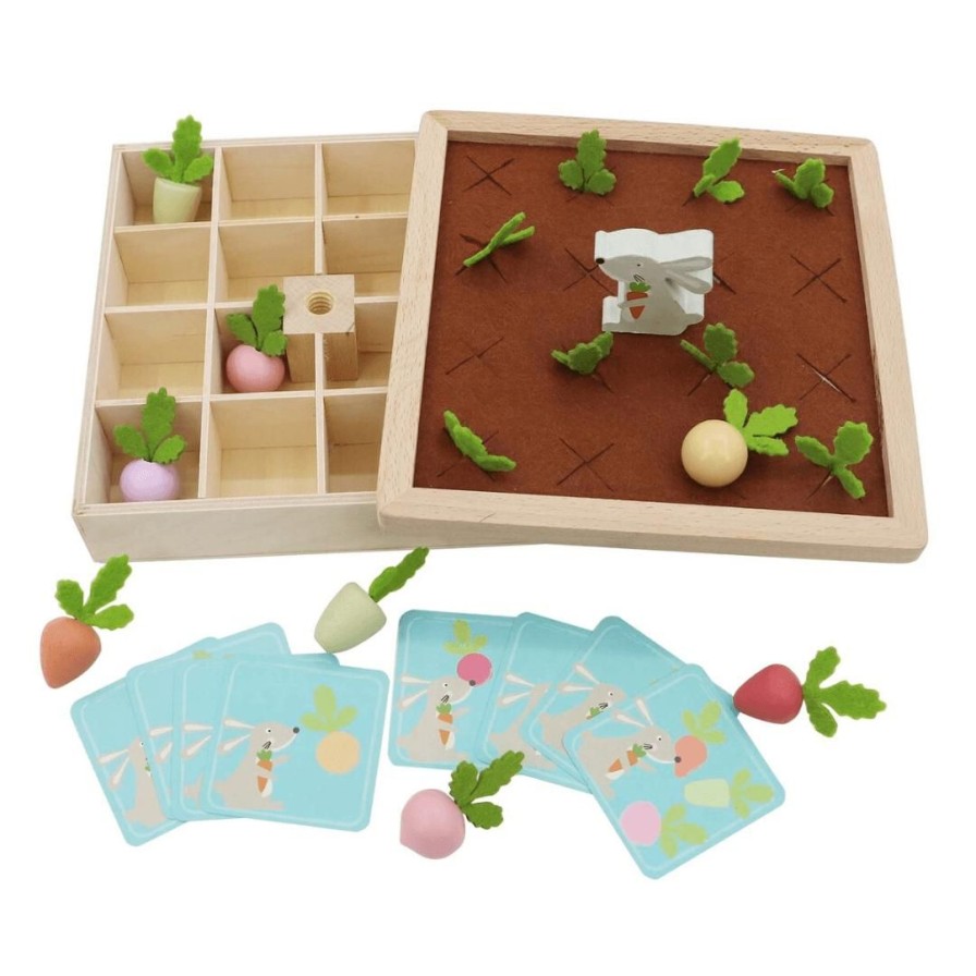 Wooden Toys Kaper Kidz Animals | Wooden And Felt Memory Farm Game