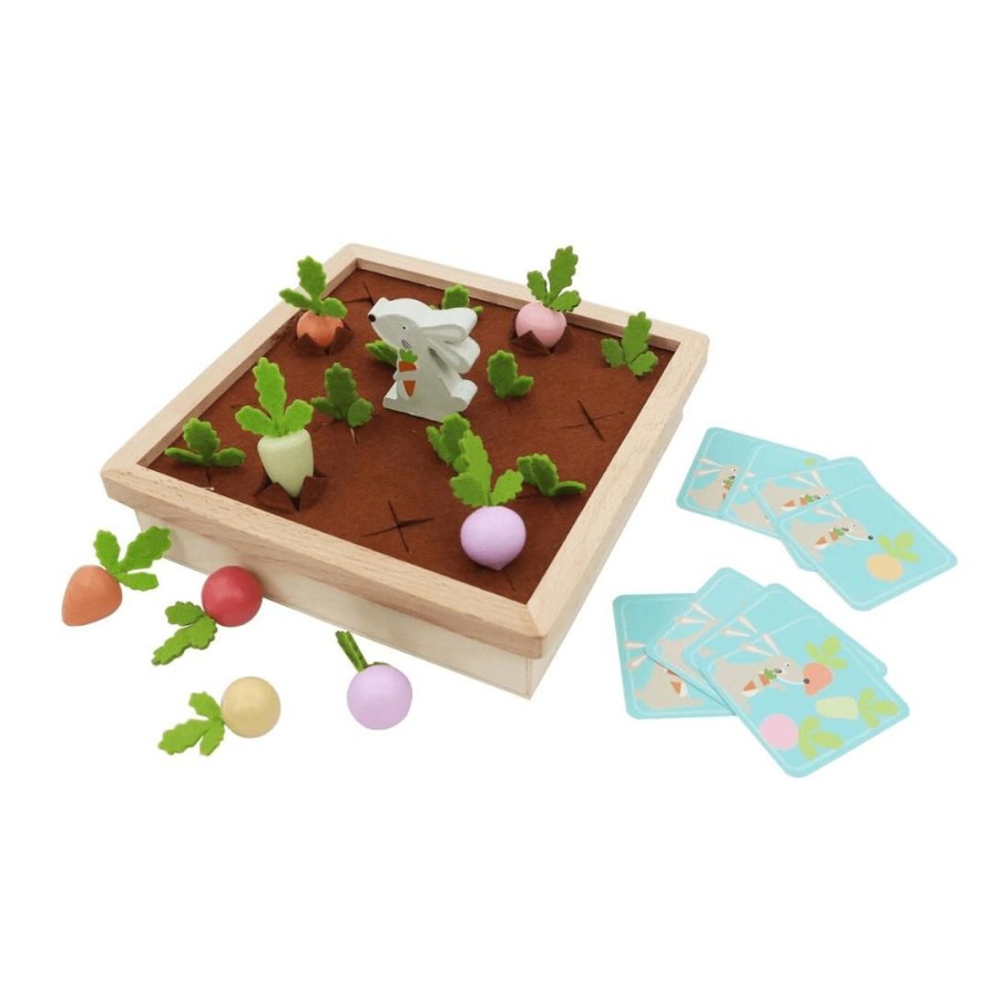 Wooden Toys Kaper Kidz Animals | Wooden And Felt Memory Farm Game