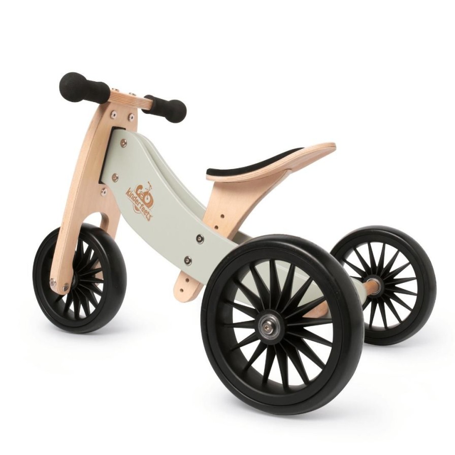 Wooden Toys Kinderfeets Baby & Toddler Puzzles | Wooden Tiny Tot Plus Trike-Silver Sage