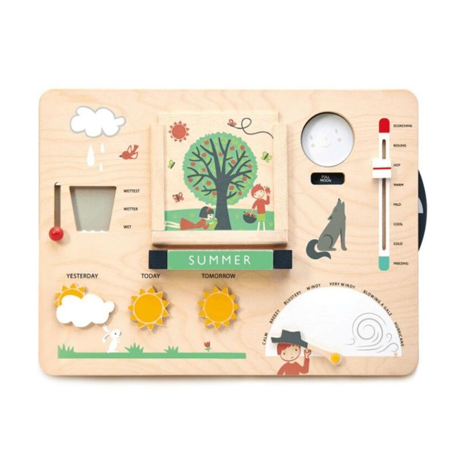 Wooden Toys Tender Leaf Toys Shapes & Colours | Wooden Weather Station