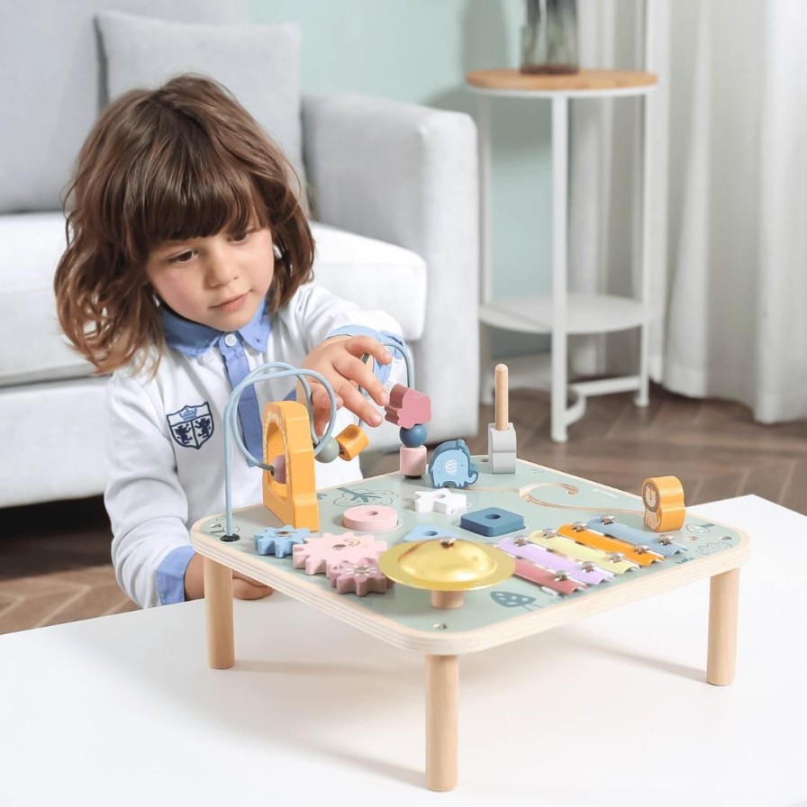 Wooden Toys Viga Shapes & Colours | Pastel Multi Function Activity Table