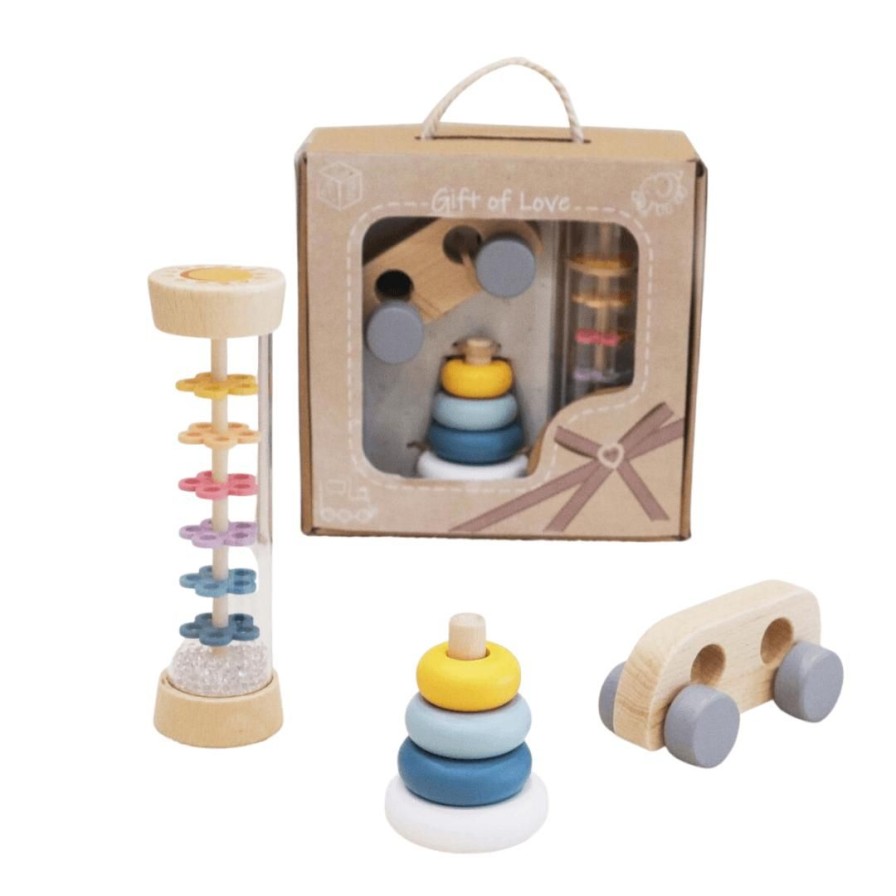 Wooden Toys Kaper Kidz Baby Toys & Teethers | Sensory Baby Gift Set