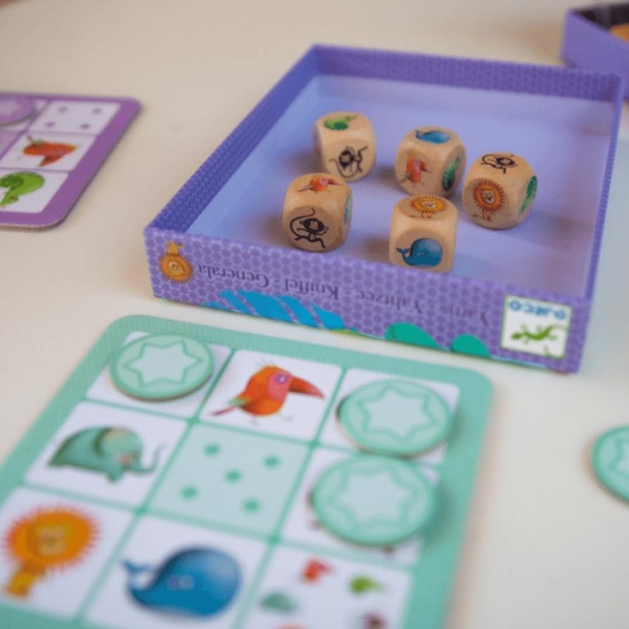 Wooden Toys Djeco Board Games & Activities | Yahtzee Junior Game