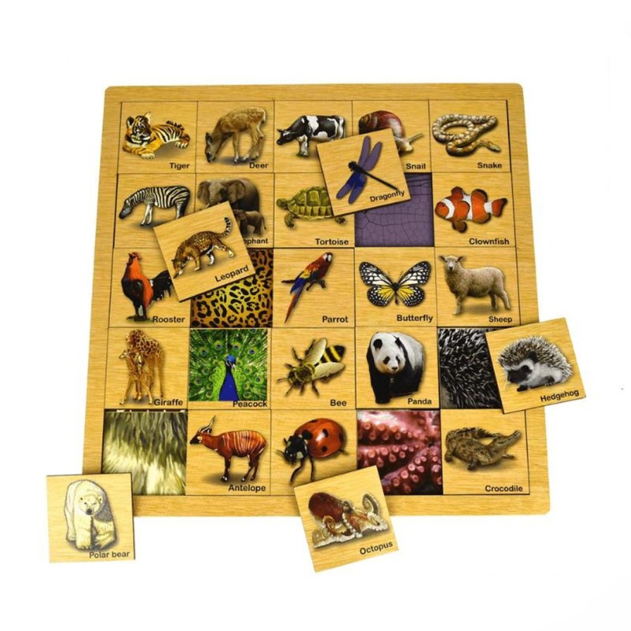 Wooden Toys Kaper Kidz Puzzles | Animal Skin Matching Puzzle