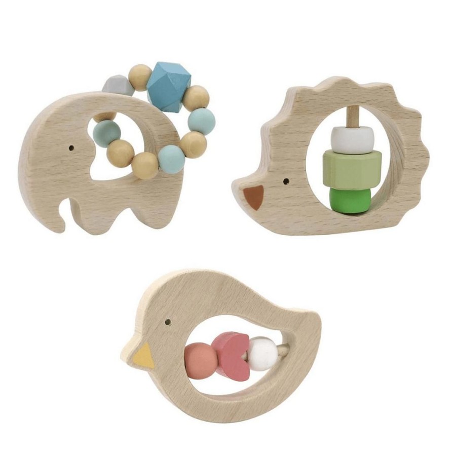 Wooden Toys Kaper Kidz Baby Toys & Teethers | Animal Rattle