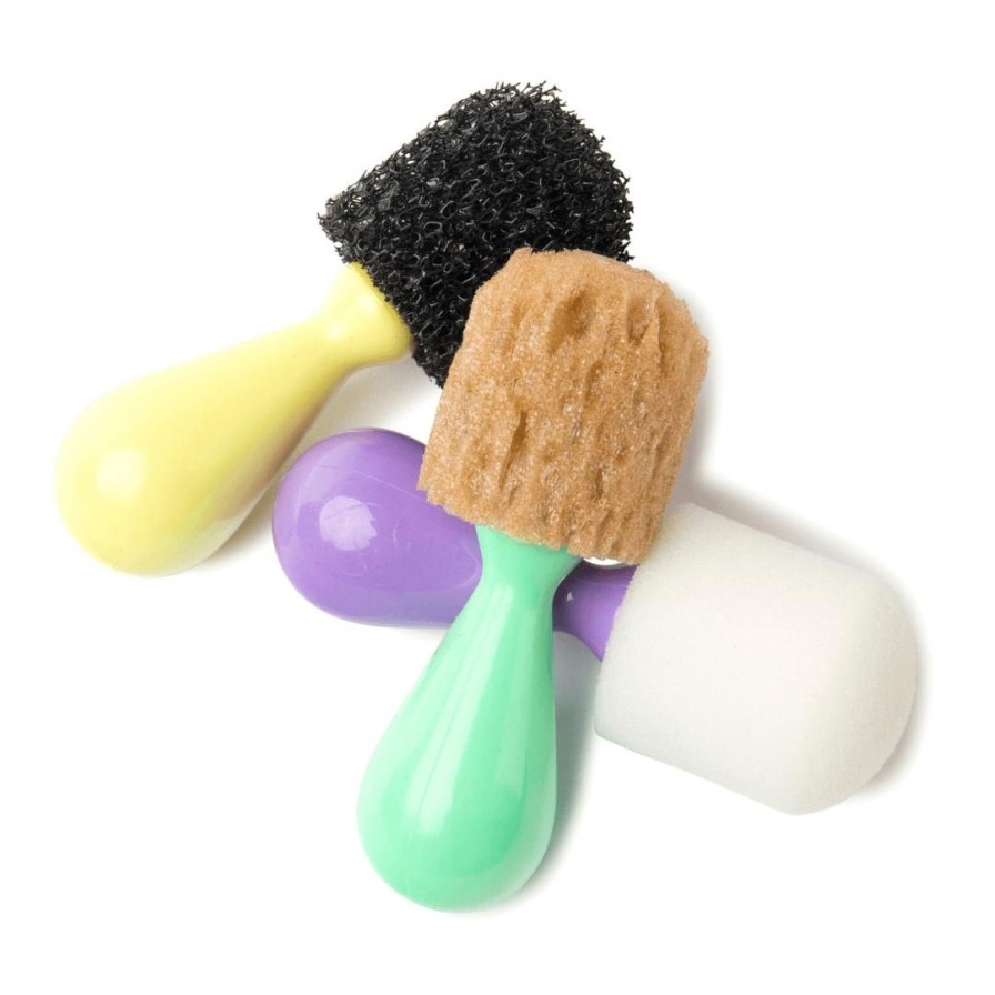 Wooden Toys ed.vantage Arts & Crafts | Easi-Grip Texture Brushes-Set Of 3