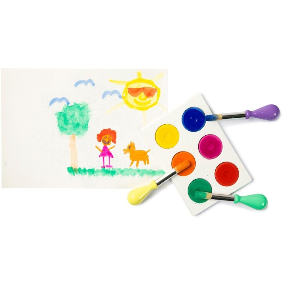 Wooden Toys ed.vantage Arts & Crafts | Bright Water Colours-Set Of 6