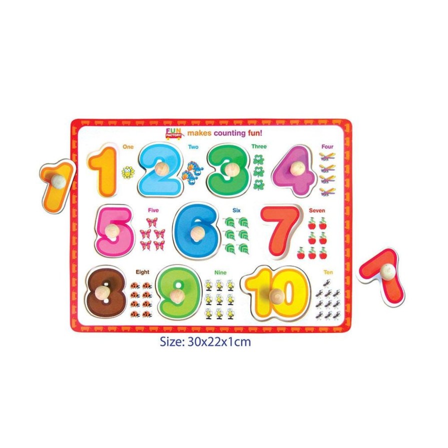 Wooden Toys Fun Factory Jigsaw Puzzles | Number Puzzle