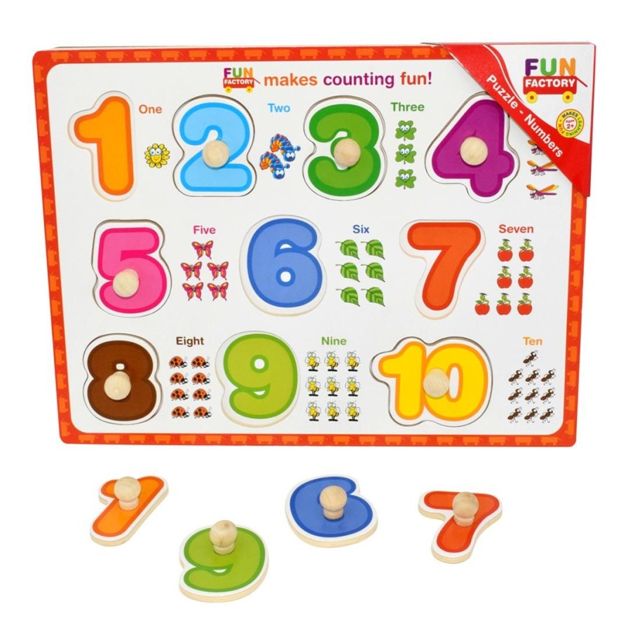 Wooden Toys Fun Factory Jigsaw Puzzles | Number Puzzle