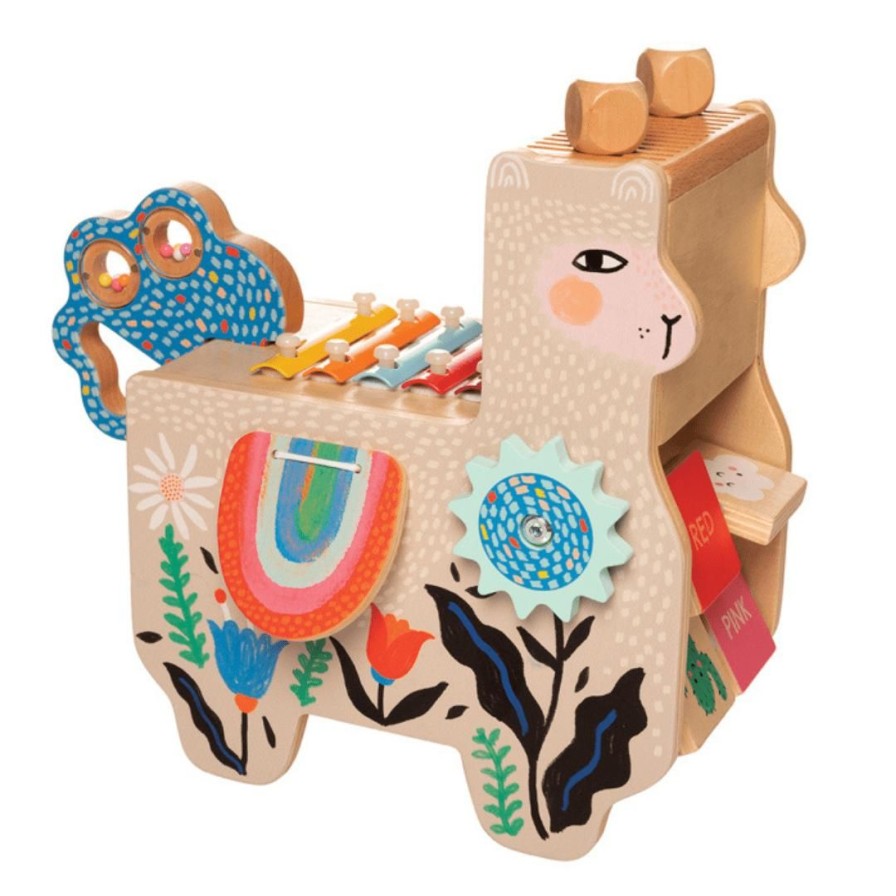 Wooden Toys Manhattan Musical Toys | Musical Lili Llama Activity Centre