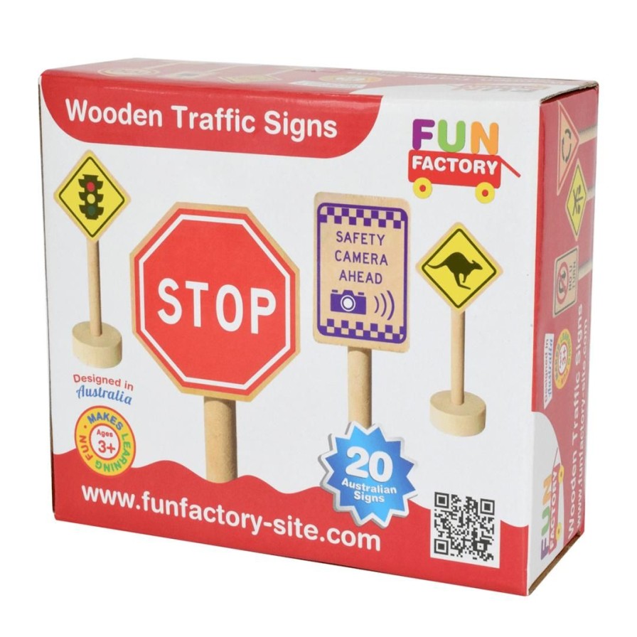 Wooden Toys Fun Factory Literacy Toys | Traffic Signs