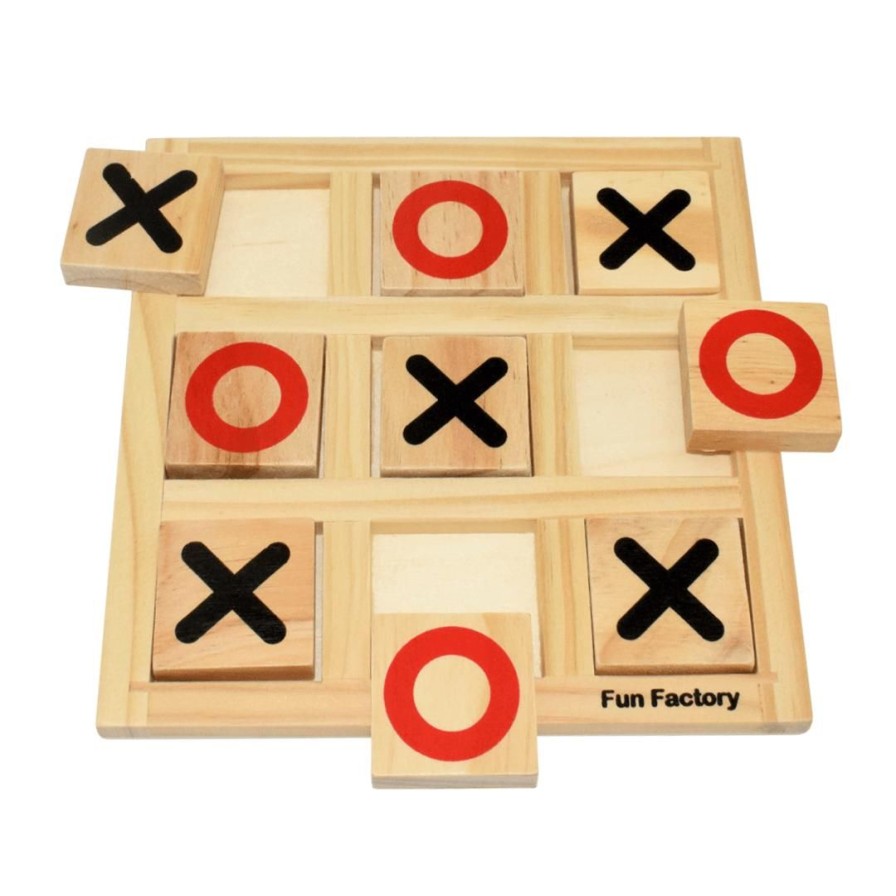 Wooden Toys Fun Factory Montessori Toys | Wooden Noughts & Crosses