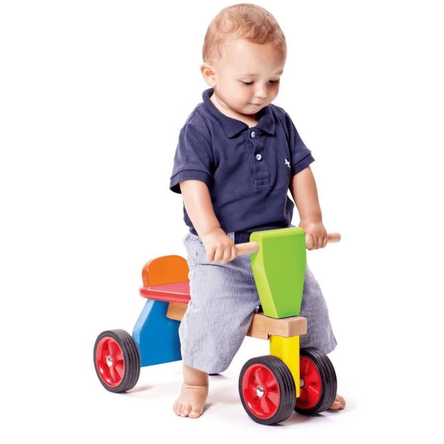 Wooden Toys Viga Gross Motor Skills | Wooden Quad Bike