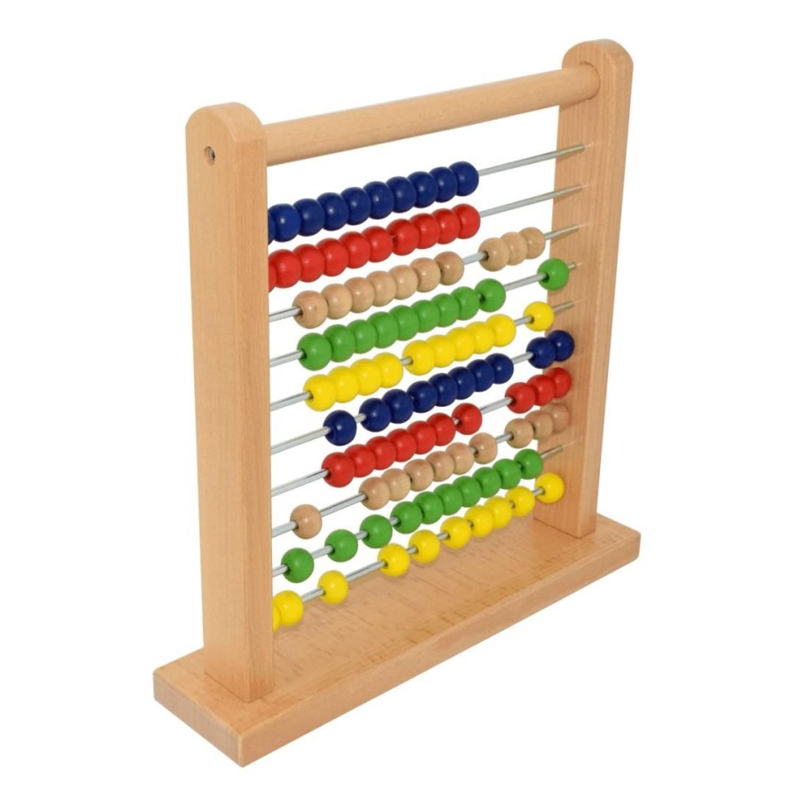 Wooden Toys Fun Factory Numeracy | Abacus With Metal Bars