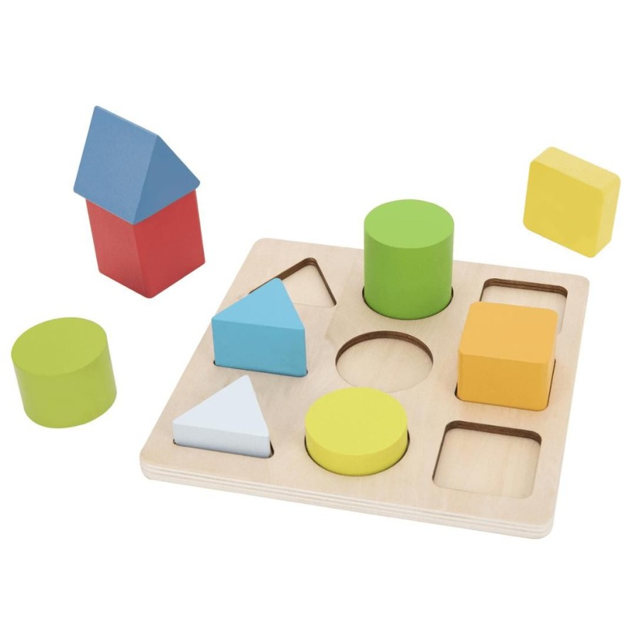 Wooden Toys Tooky Toy Puzzles | Wooden Colour And Shape Sorting Puzzle