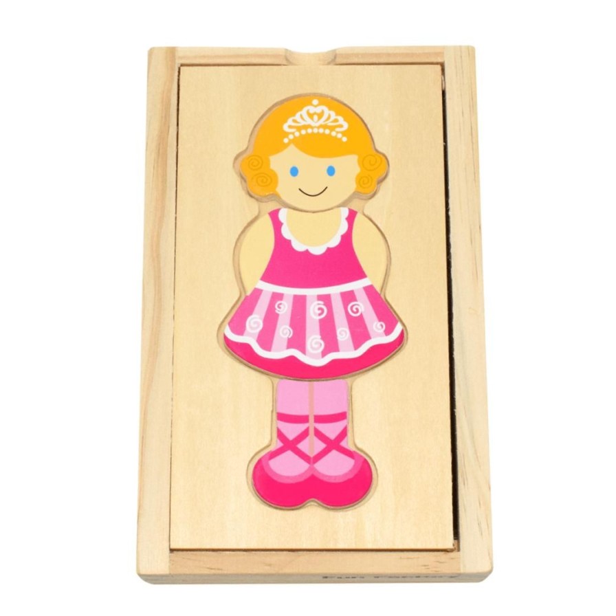 Wooden Toys Fun Factory Baby & Toddler Puzzles | Dress Up Girl