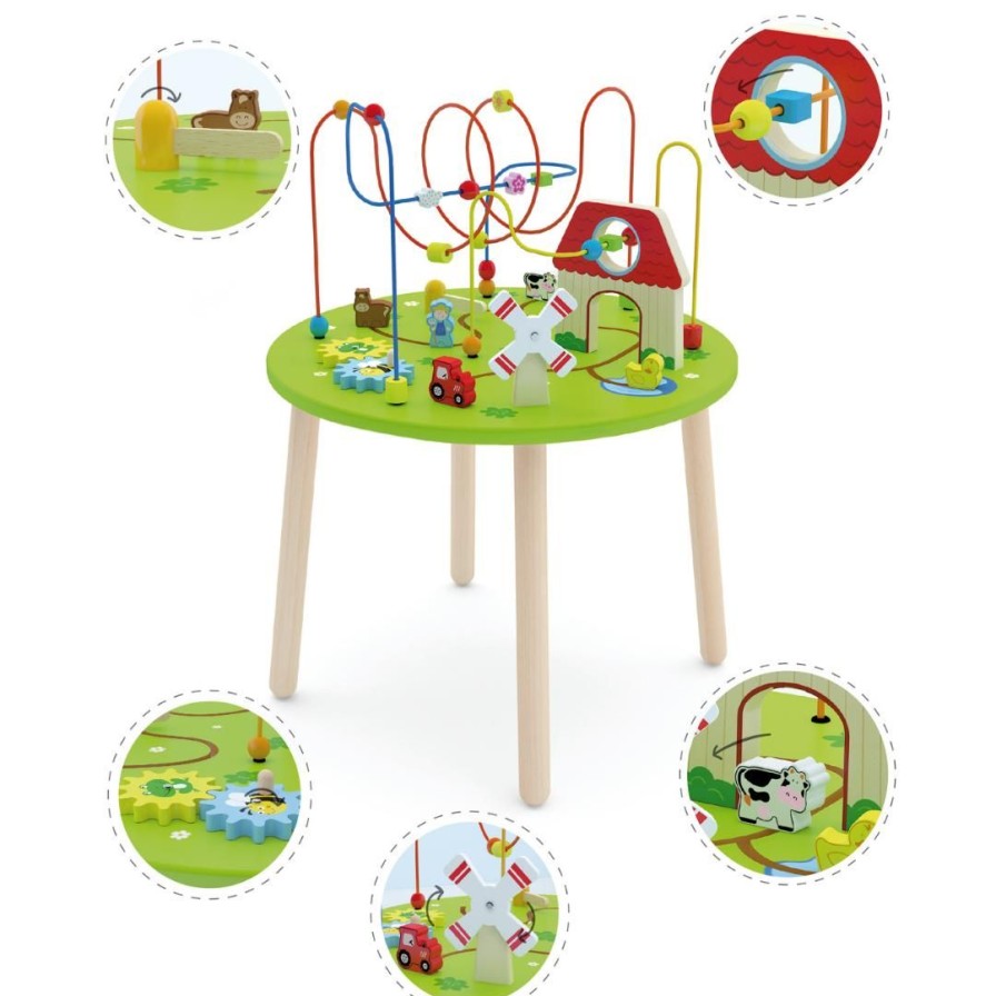 Wooden Toys Viga Montessori Toys | Bead Maze Table