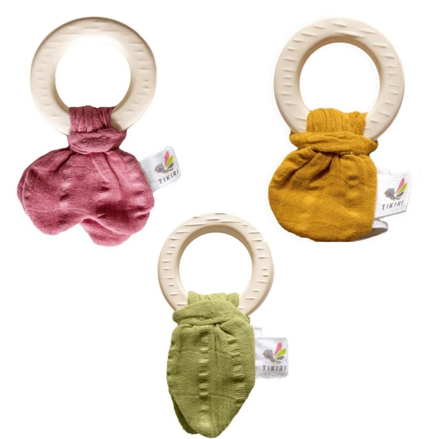 Wooden Toys Tikiri Baby Toys & Teethers | Organic Cotton And Natural Rubber Teether