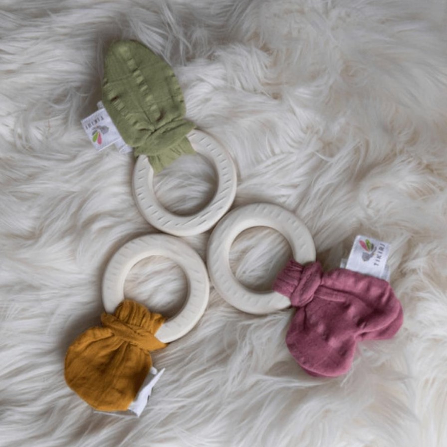 Wooden Toys Tikiri Baby Toys & Teethers | Organic Cotton And Natural Rubber Teether